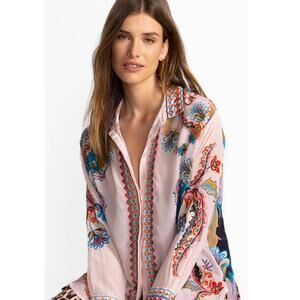 JOHNNY WAS Morelia Silk Shirt, Size 1X, New